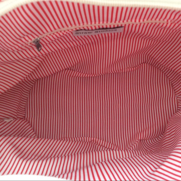 Straw Studios Red Nautical Summer Tote Bag - NWOT - Picture 5 of 8